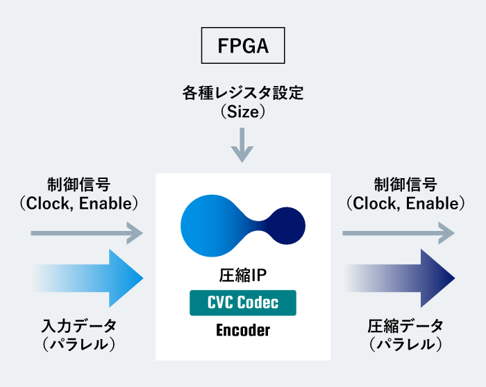 CVC Codec / Encoderイメージ図